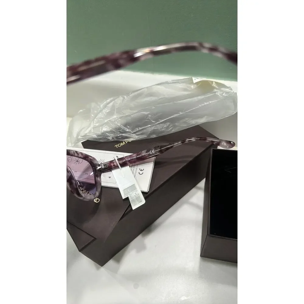 Tom Ford 55mm Cat Eye Sunglasses havana Violet